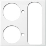 Busch-Jaeger Zentralscheibe alpinws, Rahmen weiß, Retail