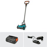 GARDENA Akku-Rasenmäher HandyMower 22/18V P4A, Ready-To-Use Set grau/türkis, Li-Ion Akku 2,5Ah P4A, POWER FOR ALL ALLIANCE