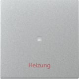 Gira Wippe Kontrollfenster und Heizung Ein Aus aluminium, Retail