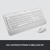 Logitech Signature K650 Combo for Business, Desktop-Set weiß, DE-Layout, Plunger, Logi Bolt, Bluetooth, für Windows/macOS/Chrome OS/Linux/iPadOS/Android