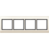 Merten Rahmen vierfach waagerecht und senkrecht weiß, Retail