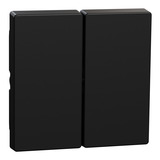 Merten Wippe für Serienschalter, zweiteilig, lackiert, matt, Klemmbefestigung, IP20, MEG3400-0403 schwarz (matt), Retail