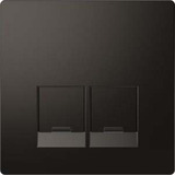 Merten Zentralplatte mit integrierten Verschlussschiebern aus Thermoplast lackiert anthrazit, Retail
