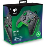 PDP Wired Controller - Neon Carbon, Gamepad anthrazit/grün, für Xbox Series X|S, Xbox One, PC