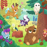Ravensburger Wooden Puzzles Kids - Fröhliche Waldfreunde 22 Teile
