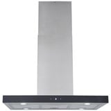 Respekta Cara (CH44199IX-21), Dunstabzugshaube edelstahl/schwarz, 90 cm