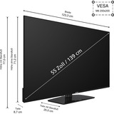 Telefunken XU55VP750M, LED-Fernseher 139 cm (55 Zoll), schwarz, UltraHD/4K, Tripple-Tuner, SmartTV, VIDAA-Betriebssystem