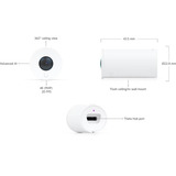 Ubiquiti UniFi AI Theta 360, Überwachungskamera weiß, 4K, 360° Sichtfeld