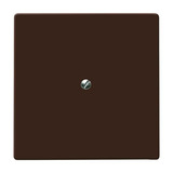 Busch-Jaeger Blindzentralscheibe mit Tragring, Blende braun, Retail