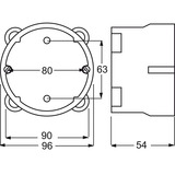 Busch-Jaeger Dose für Unterputz Steckdose 3095-1 schwarz, Retail