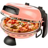 G3 Ferrari Delizia Pizzaofen G1017715, Anniversary Coral Passion koralle, 1.200 Watt, für Pizza Ø 31cm, Special Edition mit Wende-Pizzastein, Pizzacutter