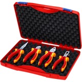 KNIPEX Kompakt-Box 00 20 15 , Zangen-Set rot/gelb, in hochwertigem Kunststoffkoffer