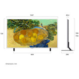LG 55LX7B6LA.AEEQ (Gallery TV), QNED-Fernseher 139 cm (55 Zoll), silber/schwarz, UltraHD/4K, Gallery+, PVR, TimeShift