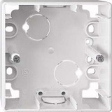 Merten Aufputzgehäuse 1-fach mit Zugentlastung und Kanaleinführung, glänzend, Typ 519119 weiß (glänzend), Retail