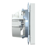 Merten Schutzkontakt-Steckdose mit Steckklemmen, Unterputz, 16 Ampere, 250 Volt, 50 Hertz weiß (glänzend), Retail