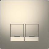 Merten Zentralplatte zwei fach grau, Retail