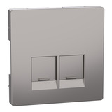 Merten Zentralplatte zwei fach grau, Retail