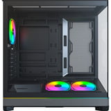 Montech SKY 3 , Tower-Gehäuse schwarz, Panorama-Glasfront