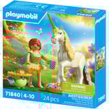 PLAYMOBIL 71840 Magic Unicorns: Sammeleinhorn Regenbogenblume mit Fee, Konstruktionsspielzeug 