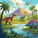 Ravensburger Wooden Puzzles Kids - Dinosaurier Welt 44 Teile