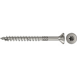 fischer Spanplattenschraube PowerFast 5,0x70 Senkkopf TX 100 Stück, mit Teilgewinde, Edelstahl A4