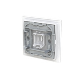 0 Wippe mit Symbol Stecker mit transparenter Kalotte weiß, Retail