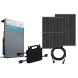 Balkonkraftwerk-Set W-BKW800/880_4 BLACK FRAME + Solarflow AIO