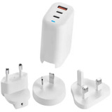 Acer GaN Ladegerät 65W-19V mit Drei Ports, EU/UK Steckdose weiß