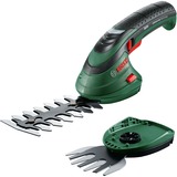 Bosch Akku-Strauch & Grasscheren-Set Isio grün/schwarz, Li-Ionen Akku 1,5Ah 3,6Volt