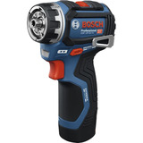 Bosch Professional Akku-Bohrschrauber GSR 12V-32 FC Professional, 12Volt blau/schwarz, 2x Li-Ionen Akku 2,0Ah, L-BOXX, Metallbohrfutteraufsatz, Winkelaufsatz, Exzenteraufsatz 