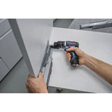 Bosch Professional Akku-Bohrschrauber GSR 12V-32 FC Professional, 12Volt blau/schwarz, 2x Li-Ionen Akku 2,0Ah, L-BOXX, Metallbohrfutteraufsatz, Winkelaufsatz, Exzenteraufsatz 