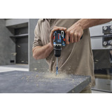 Bosch Professional Akku-Bohrschrauber GSR 12V-32 FC Professional, 12Volt blau/schwarz, 2x Li-Ionen Akku 2,0Ah, L-BOXX, Metallbohrfutteraufsatz, Winkelaufsatz, Exzenteraufsatz 