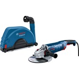 Bosch Winkelschleifer GWS 24-230 JZ Professional + GDE 230 FC-S blau, 2.400 Watt, inkl. Staubabsaugung