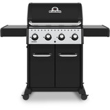 Broil King Gasgrill Crown 420 - BUNDLE schwarz, inkl. Gussplatte, Schutzhülle und Grillzange