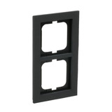 Busch-Jaeger Abdeckrahmen 2-fach, Abdeckung grau, Retail