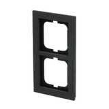 Busch-Jaeger Abdeckrahmen 2-fach, Abdeckung grau, Retail