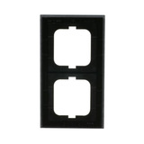 Busch-Jaeger Abdeckrahmen 2-fach, Abdeckung grau, Retail