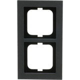 Busch-Jaeger Abdeckrahmen 2-fach, Abdeckung grau, Retail