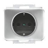 Busch-Jaeger Steckdosen-Einsatz titan mit Steckanschluss, Schutzkontakt, 16 Ampere, 250 Volt titan, Retail