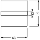 Busch-Jaeger Wippe mit Lichtleiter zur gleichmäßigen Ausleuchtung der Beschriftung Retail