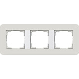 Gira Abdeckrahmen 3fach, Abdeckung grau, Retail