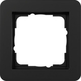 Gira Abdeckrahmen einfach, lackierte matte Oberfläche, bruchsicher, Kunststoff Thermoplast schwarz (matt), Retail