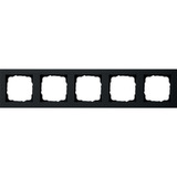 Gira Abdeckrahmen fünffach, lackiert, matt, Kunststoff, Unterputzmontage, Schutzart IP20 schwarz (matt), Retail