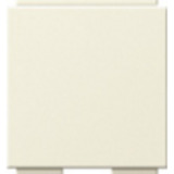 Gira Universal Blindabdeckung für Abdeckung Modular Jack 2fach mit 30 Grad Schrägauslass und Beschriftungsfeld weiß, Retail