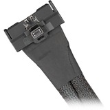 ICY BOX Kabel MCIO x8 SFF-TA-1016 > 2x SlimSAS x4 SFF-8654 schwarz, 50cm