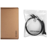 ICY BOX Kabel MCIO x8 SFF-TA-1016 > 2x SlimSAS x4 SFF-8654 schwarz, 50cm