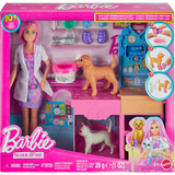 Mattel Barbie "Gute Besserung" Tierkrankenstation Puppe und Zubehör 