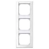 Merten Rahmen 3-fach mit Beschriftungsträger, Typ 470319, Abdeckrahmen, M-SMART System M weiß (glänzend), Retail