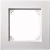 Merten Rahmen einfeldig für bündigen Einbau, Typ 488119, aus Thermoplast, matt, IP20 weiß (matt), Retail
