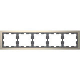 Merten Rahmen fünffach grau, Retail